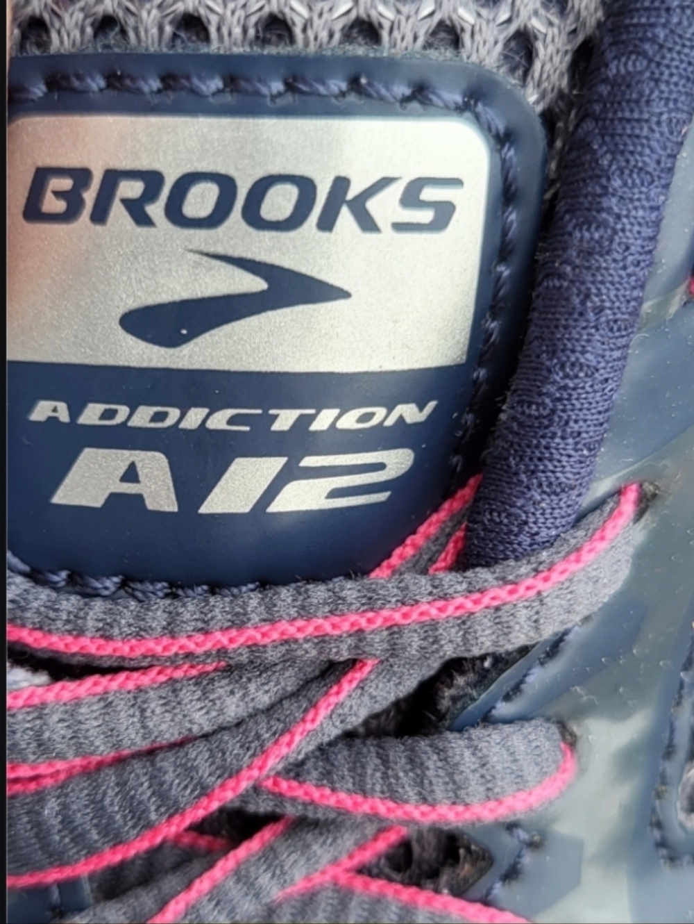 Brooks Addiction 12 Athletic Run Walk Tennis Shoe Sneaker Pink Blue Women 9.5 - Picture 8 of 9